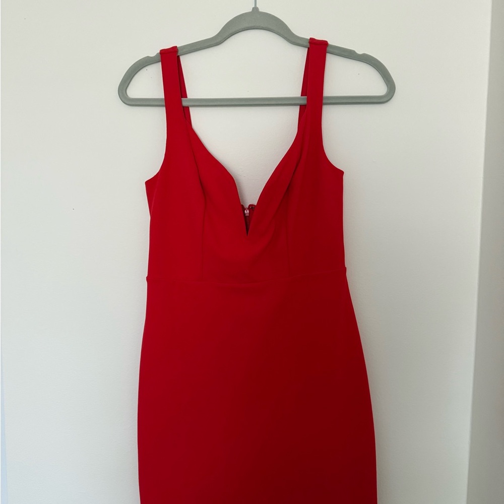 Express Vibrant Red dress
